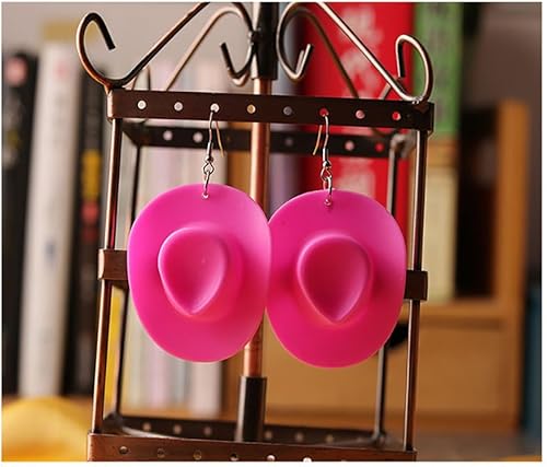 Miniatura 7 de 30 piezas de plástico mini sombrero de vaquero occidental pequeño sombrero de vaquera en miniatura sombreros de muñeca lindo pastel cupccake toppers