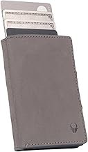 DONBOLSO Wallet Flip - Slim Wallet mit Flipcase - Leder Geldbeutel mit RFID Schutz - Schmale Geldbörse mit Platz für bis zu 9 Karten - Mini Portemonnaie für Herren und Damen - mit Münzfach