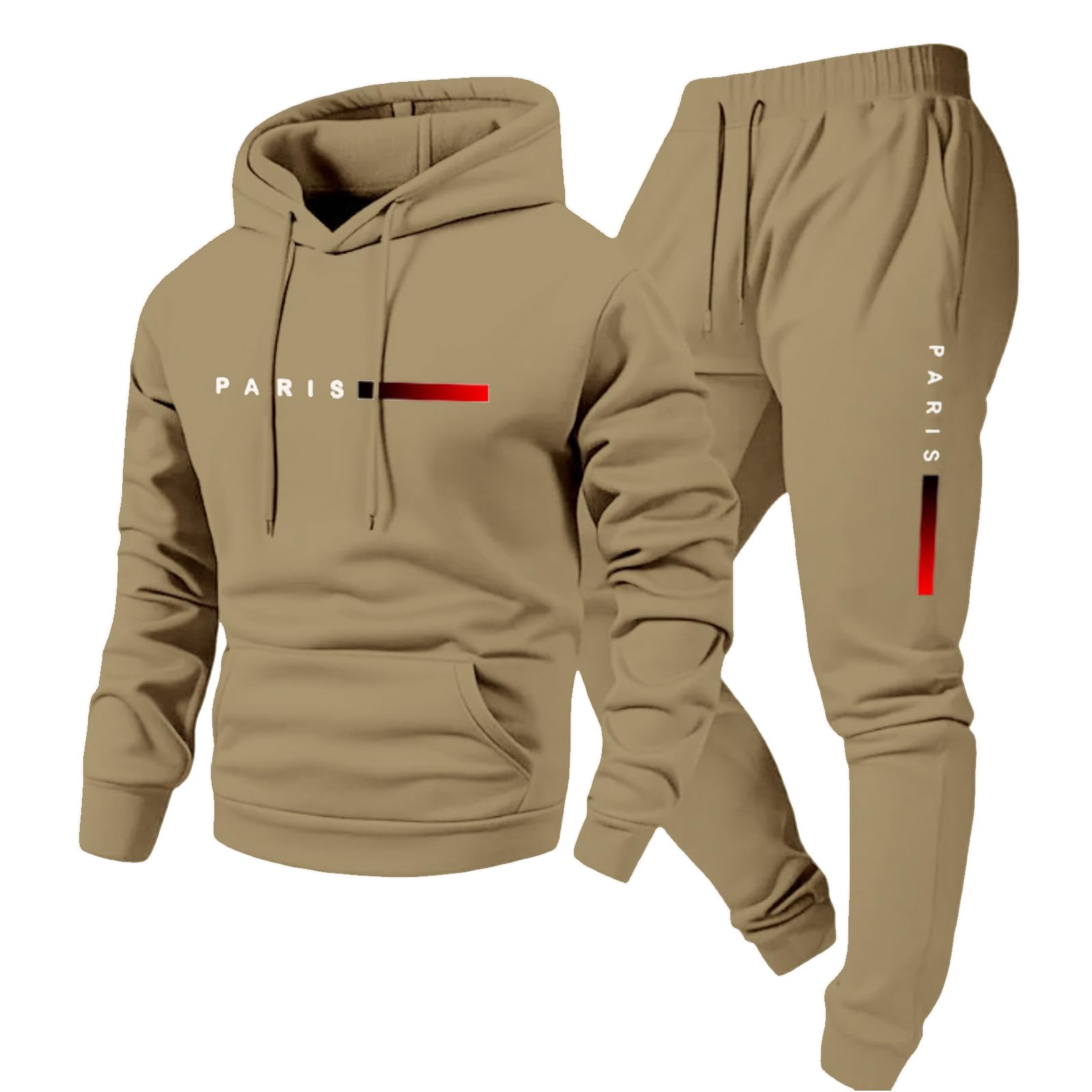 YSFWL Trainingsanzug Herren Oversize Active Set Urlaub Jogger-Set Mit Zeitlos Freizeitanzug Leger Sportoutfit Alltag Tracksuit Sportanzug Sweatshirt und Jogginghose 2-Teilig Sweatsuit für Männer