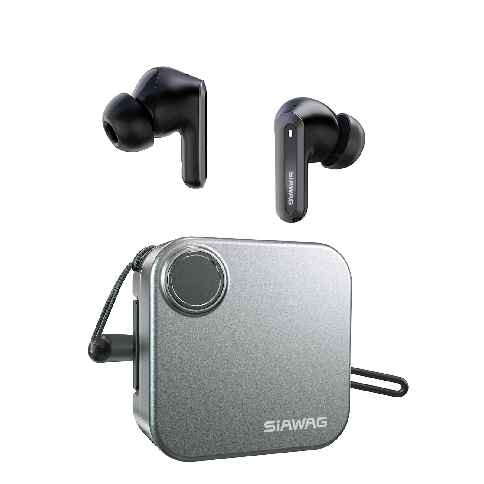 Bluetooth Headphones 5 4 Wireless Earbuds 2-in-1 Case and Phone Stand Noise Cancelling Earbuds Powerful Bass in-Ear Bluetooth