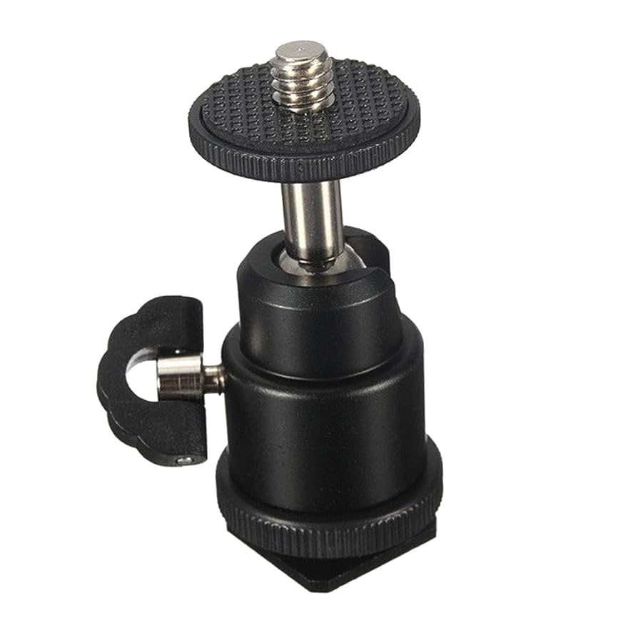 (未使用･未開封品)　ブラック　　ボールヘッド　　三脚ホットシューアダプター用　　マウント 0pbj0lf Amazon | 【ノーブランド 品】ブラック ボールヘッド 三脚ホット