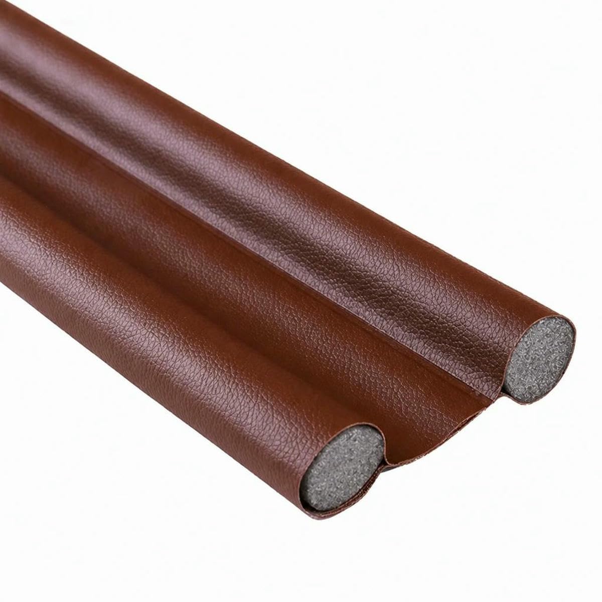 Waterproof Seal Strip Draught Excluder Stopper Door Bottom Wind Sweep Blocker Dust-proof Blocker Sealer Soundproof Seal Strip-Light Brown