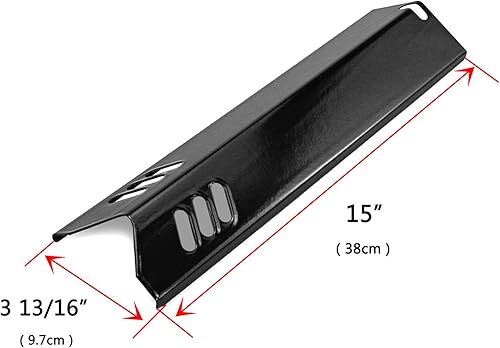 Miniatura 3 de Uniflasy Escudo de placa térmica para parrilla de 15 pulgadas, cubierta de quemador, domador de llama para Dyna-glo DGF510SSP, DGF510SSP-D, patio