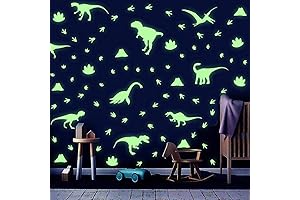Immerse in the Prehistoric Charm: Glow in the Dark Dinosaur Wall Decals by IARTTOP