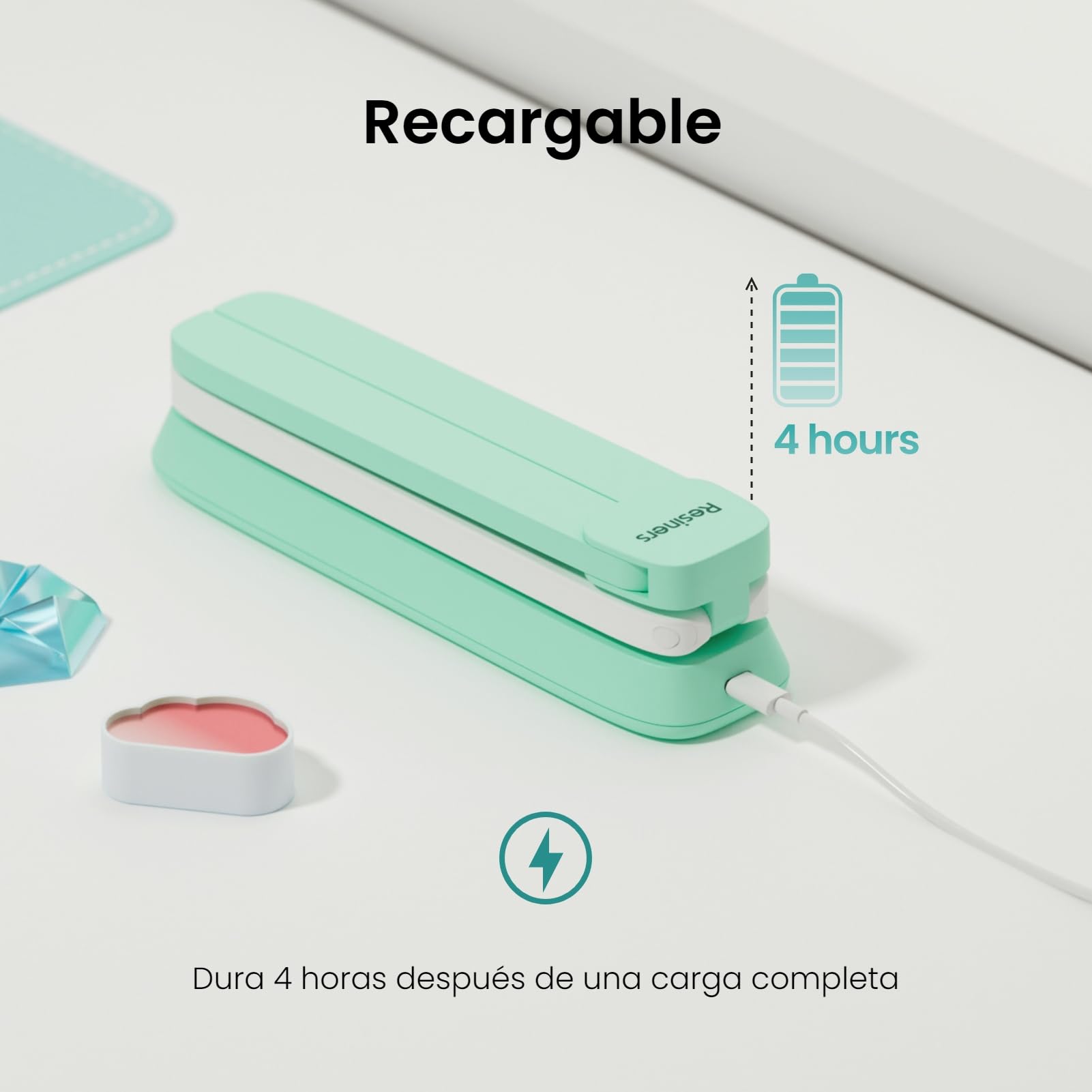 Resiners Luz UV para curado de Resina, Luz de Resina UV, lámpara UV inalámbrica y Recargable, 3 en 1 de usos, luz Ultravioleta Plegable de luz Negra LED, Herramientas de Suministros artesanales