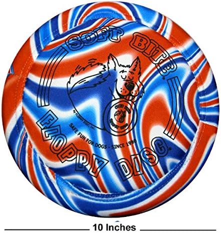 "Made in USA, Limited Edition, Soft Flying Disc Toy for Dogs (Americana, 10 inch)