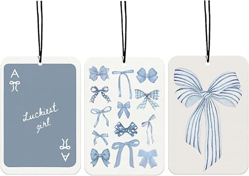 Miniatura 13 de Ambientador de Coche Retro con Lazos de Leopardo 4 Piezas, Accesorios de Coche con Estampado de Guepardo Bola 8 de la Suerte para Interior, Lazos de