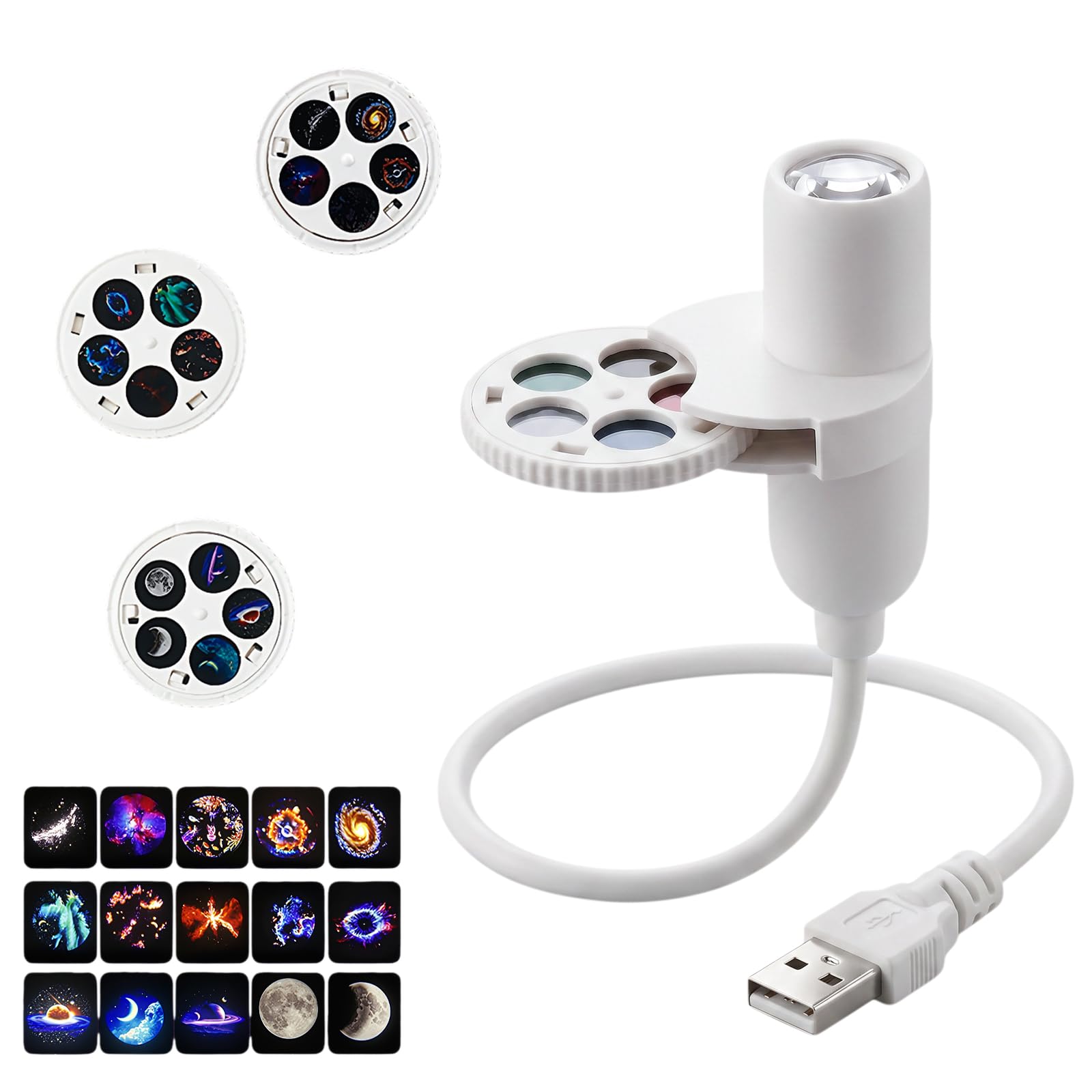 USB Plug&Play Galaxy Star Room Projector Immersive Ocean Underwater Bedroom