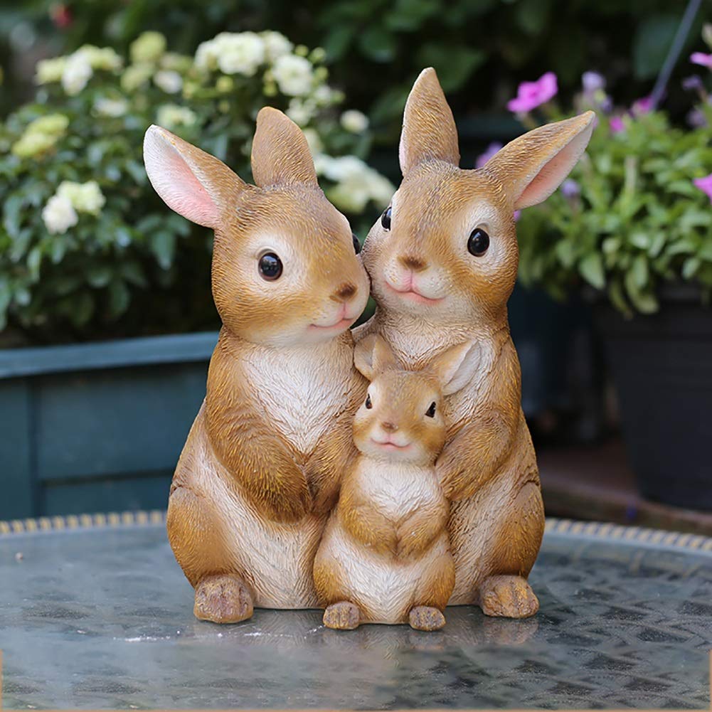 Ornement d'habitation durable pour embellir une pelouse avec ce lapin en résine