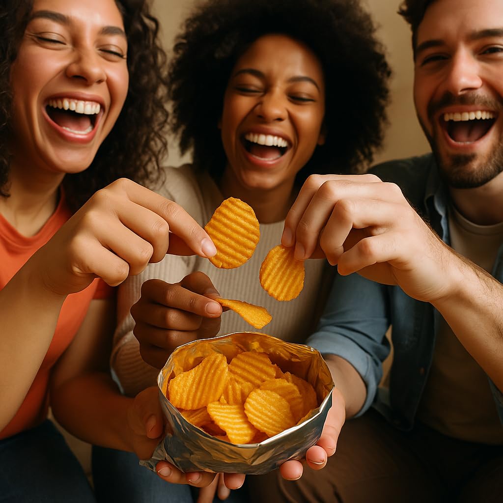 The Whole Shabang Chips by Moon Lodge – Bold Original and Extreme Flavors Whole Shabang Potato Chips – Rippled Savory Shabangs for Adults – Gluten Free Food Snack Pack (6 oz Bags, 4 Pack) Bundle