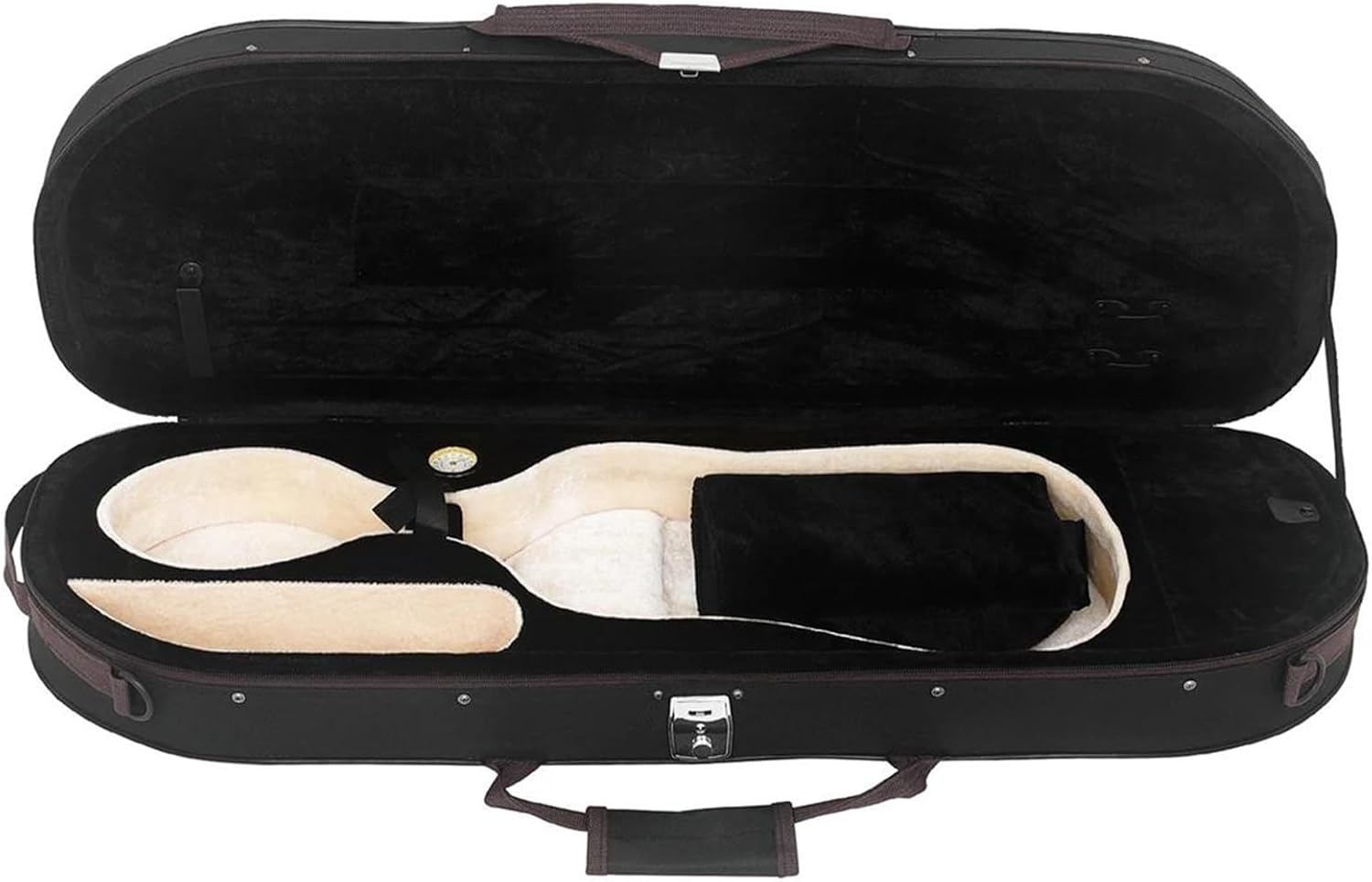 Violin instrument case 4/4 Violin Storage Box Oxford Violin Case String Instrument Violin Case With Built-in Hygrometer Shoulder Strap