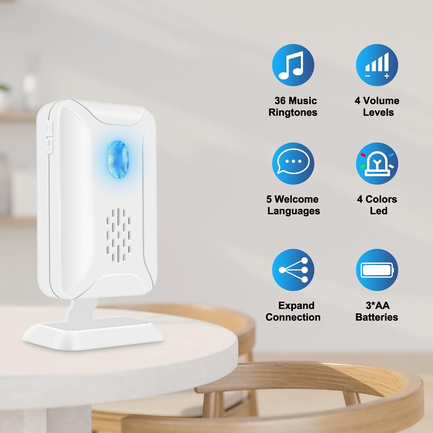 Dispositivi di monitoraggio per anziani, campanello,1 sensore