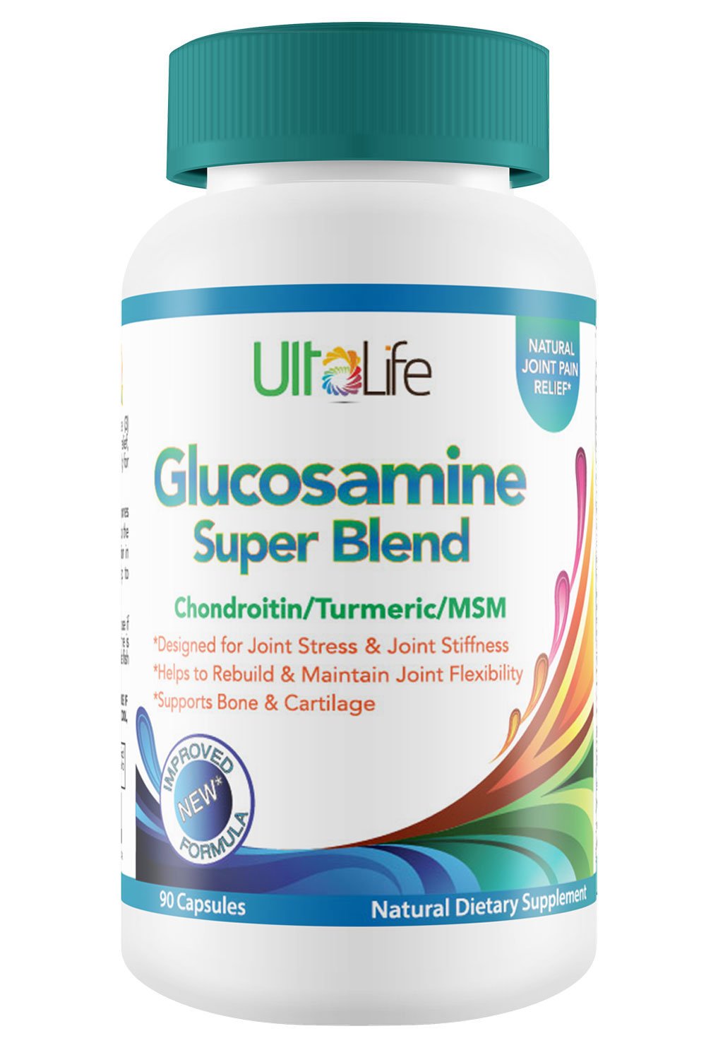Glucosamine Chondroitin MSM + Turmeric Super Blend Capsules 1 Best Anti Inflammatory Joint