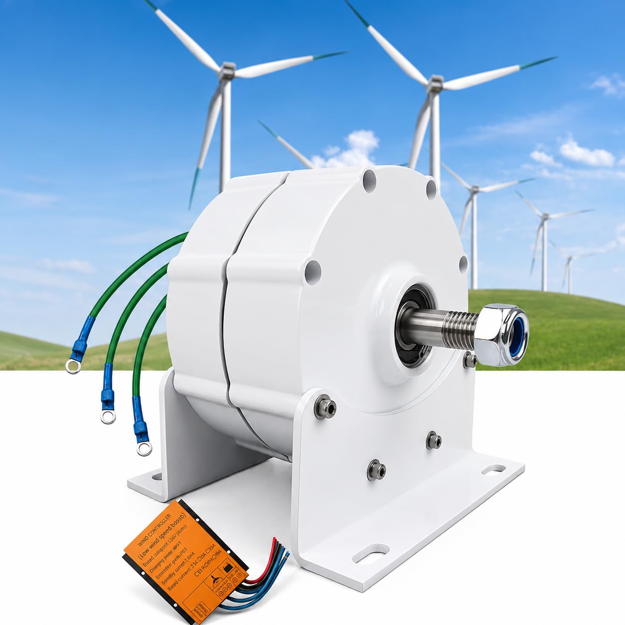 10000W Generator Energii Wiatrowej 12V 24V 48V 110V 220V Trójfazowy 110V