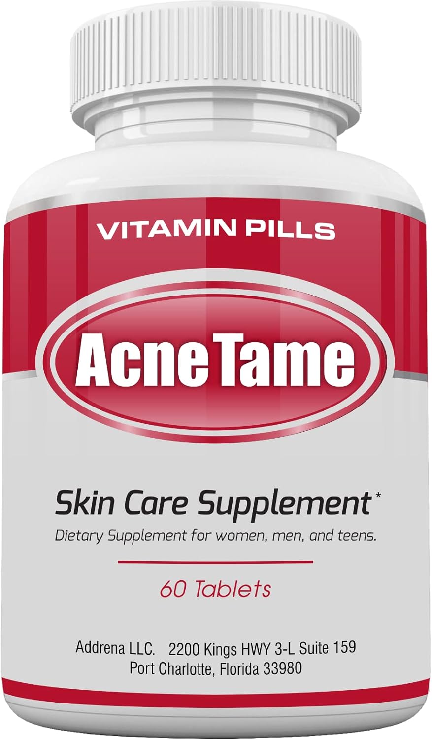 Acne Tame Acne Pills Supplement Clear Skin Vitamins Pill for Oily Skin Treatment