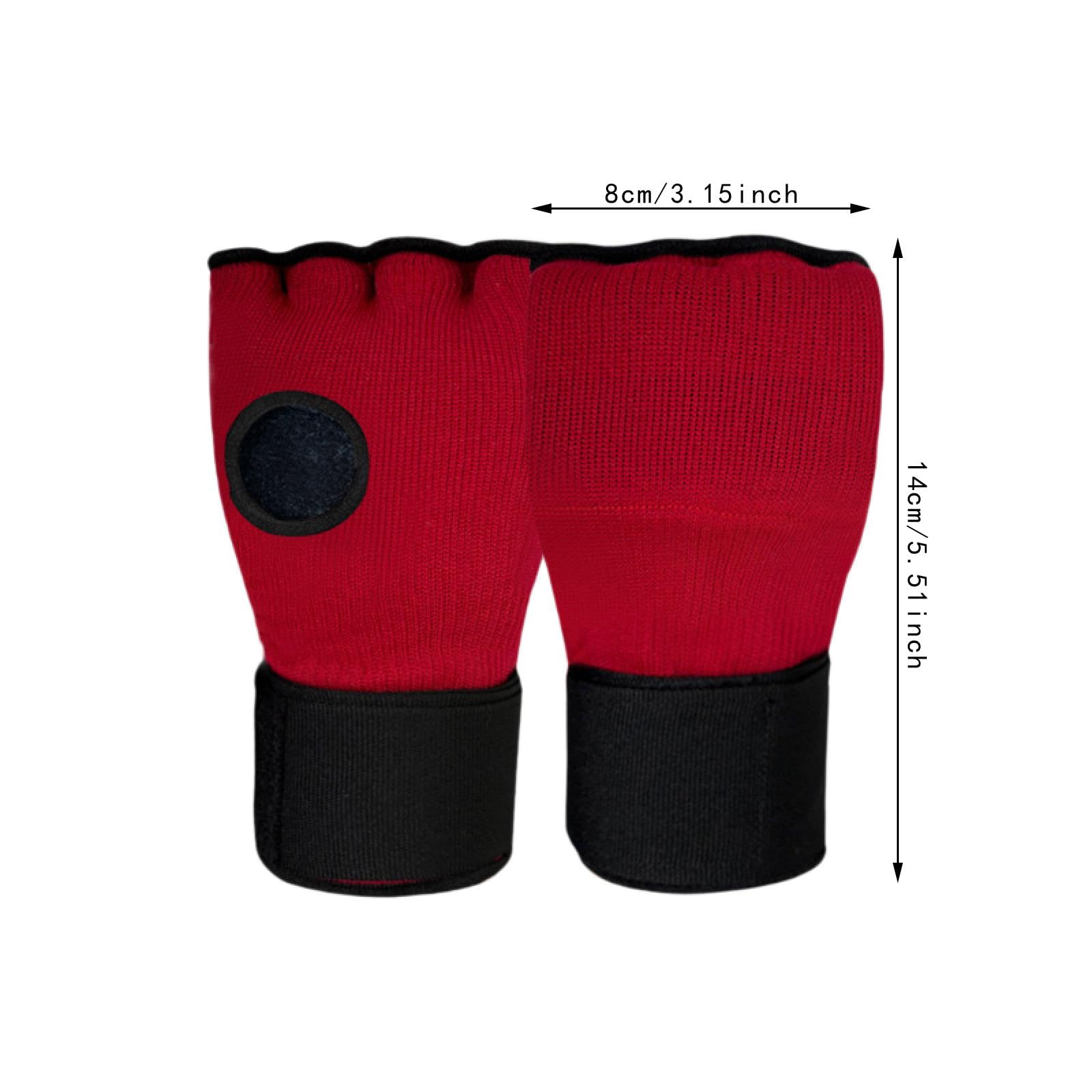Amagogo Gants intérieurs de Boxe pour Enfants, Mitaines de Kickboxing, équipement élastique sous Les Mitaines, Protection des Mains, Gants Demi-Doigts pour