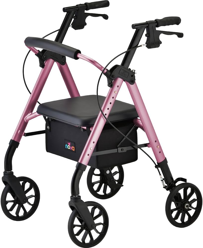 Amazon.com: NOVA Star 8 Rollator Walker with Perfect Fit