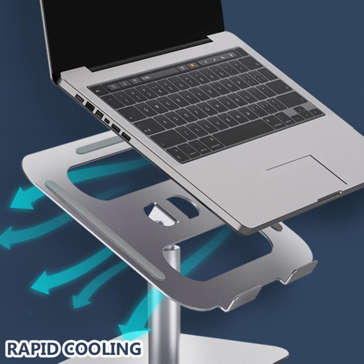 Toyvian Supporto Alluminio Lega Notebook per Pieghevole Regolabile