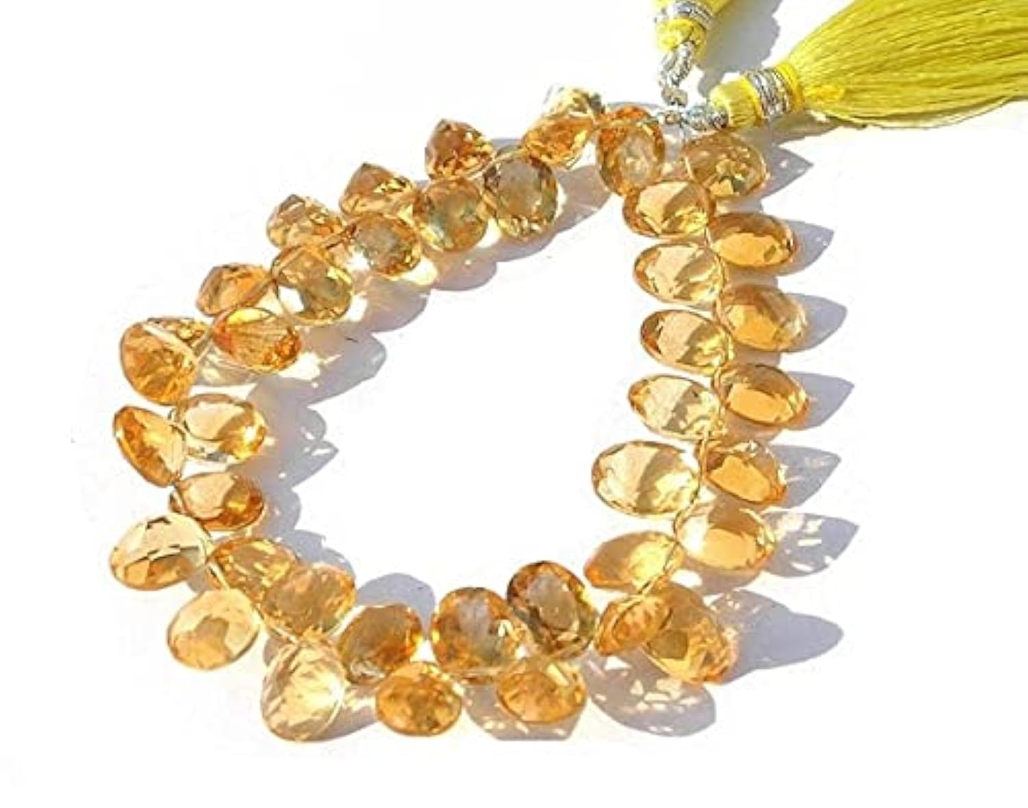 Citrine facettée ovale LKBEADS 9x6mm perles briolettes pierres naturelles pour collier DIY