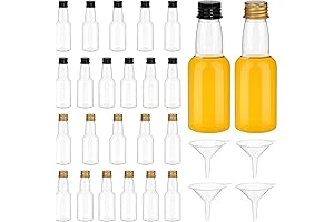 RONRONS Mini Liquor Bottles with Funnel