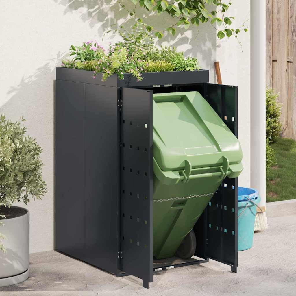 Almacenamiento para Contenedor Rueda con Techo para Plantas para Contenedor de 240L,Accesorios para contenedores de residuos,Soportes para contenedores de residuos,28.2kg-42018677