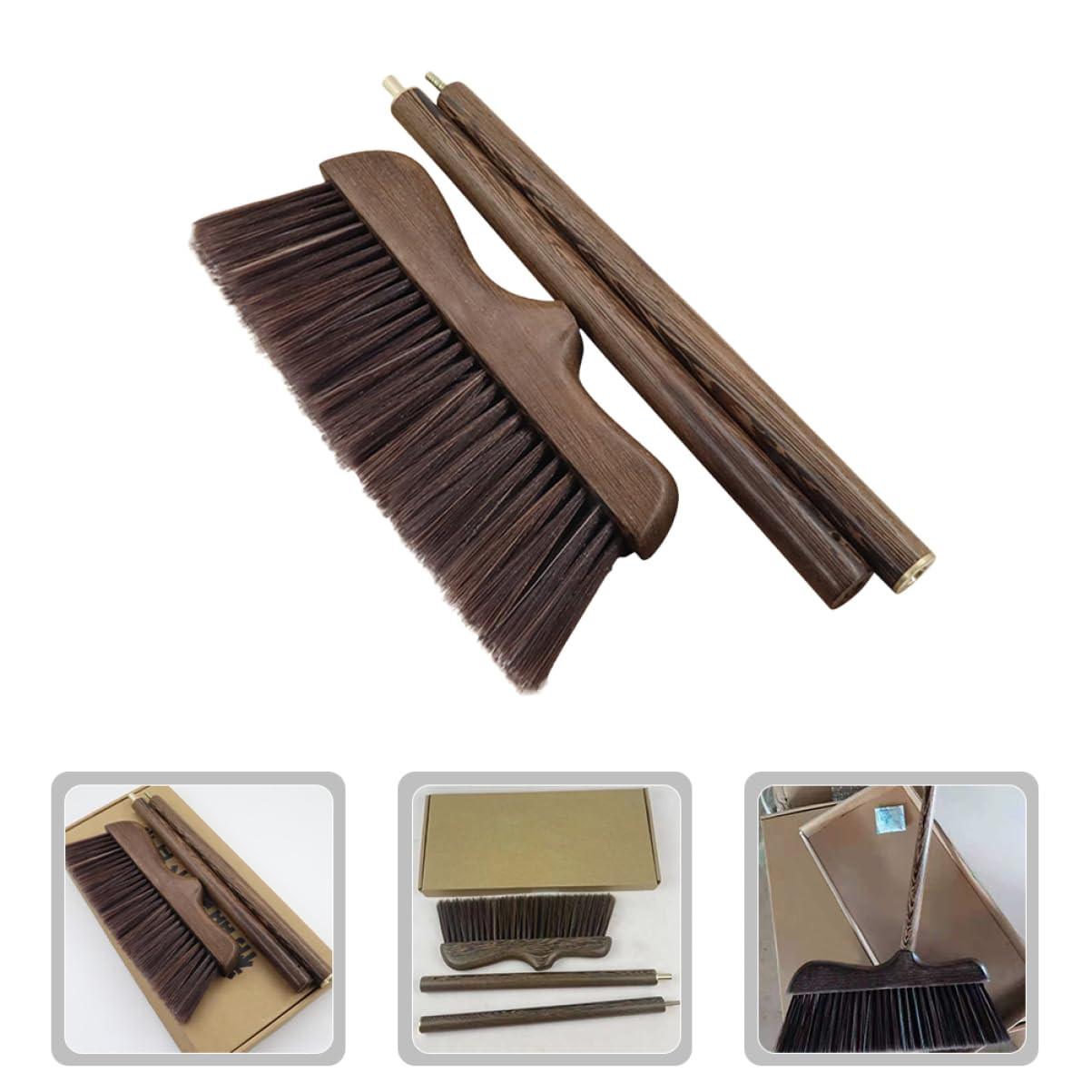 Mobestech Escoba para Barrer Basura Escobas para Barra Piso Escoba De Limpieza Escoba De Jardín Escoba para Niños Palo De Escoba Escobilla Escoba Recta De Madera Limpio Oficina Barrendero