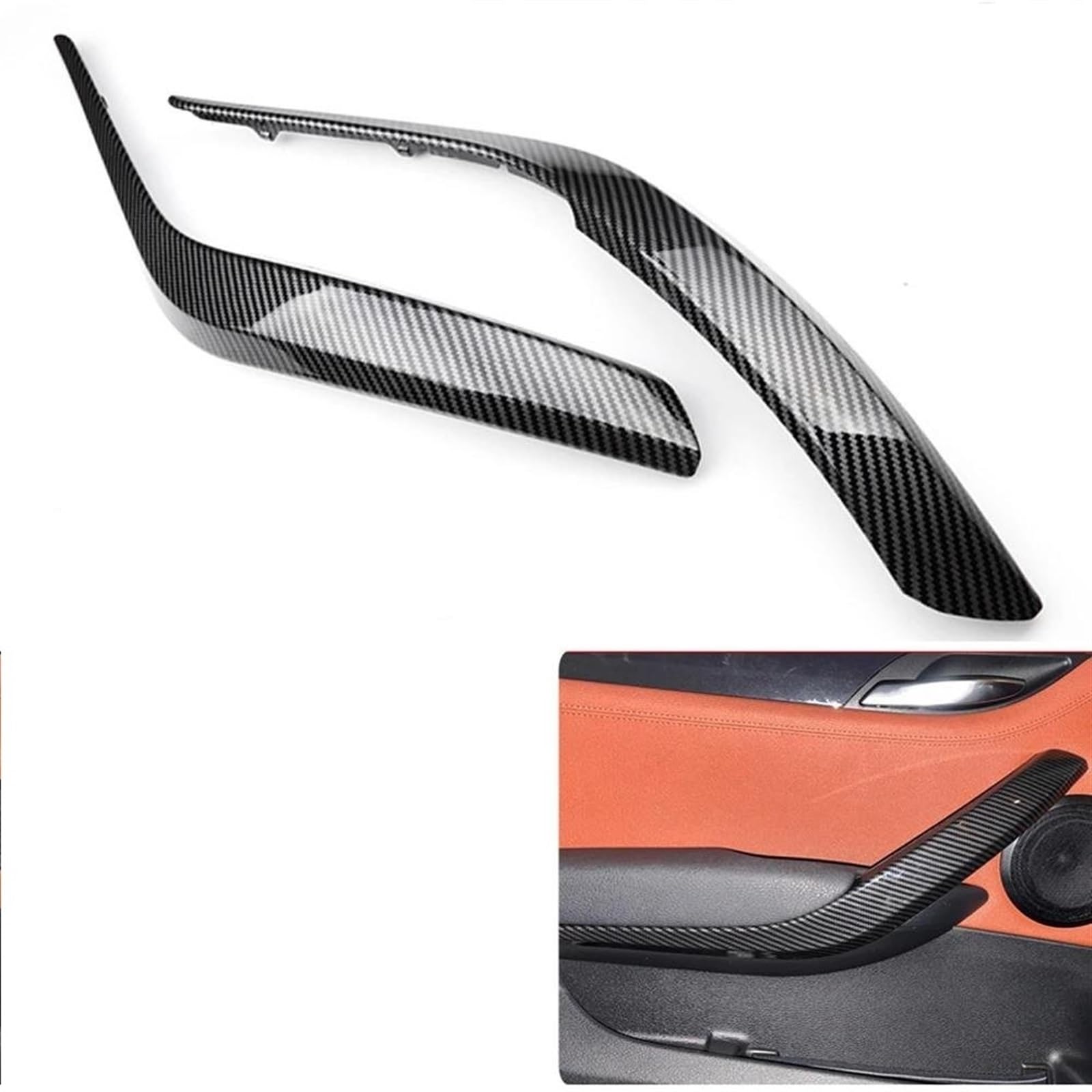 Qibbei Black-A Auto Accessories Parts Inner Door Handle Cover Armrest Panel For Bmw X1 E84 2010-2016