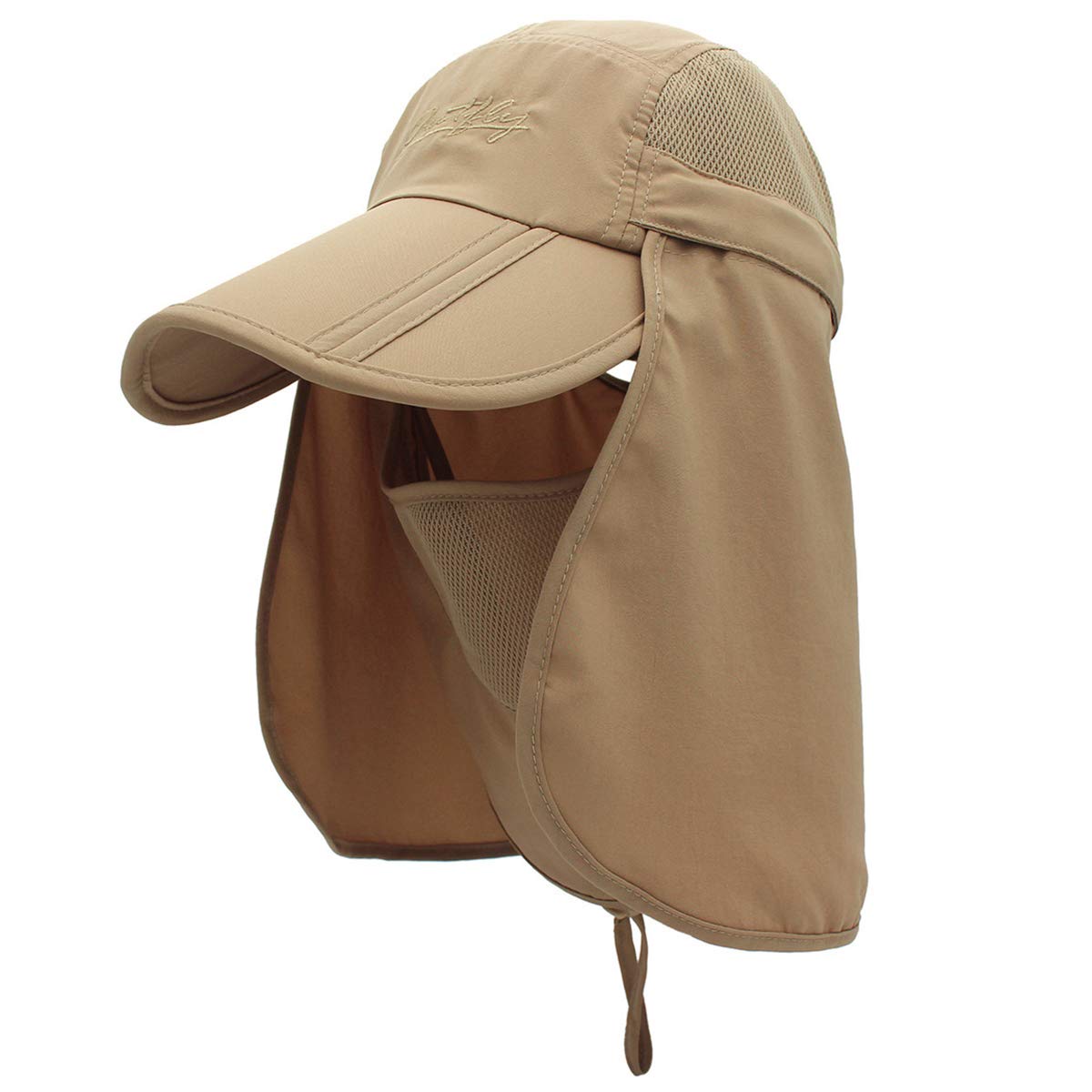 Surblue Quick-Drying Outdoor Cap UV Protection Sun Hats Fishing Hat Neck Face Flap Hat UPF50+ Khaki (B06Y2XHJ2K) Amazon Price History, Amazon Price Tracker