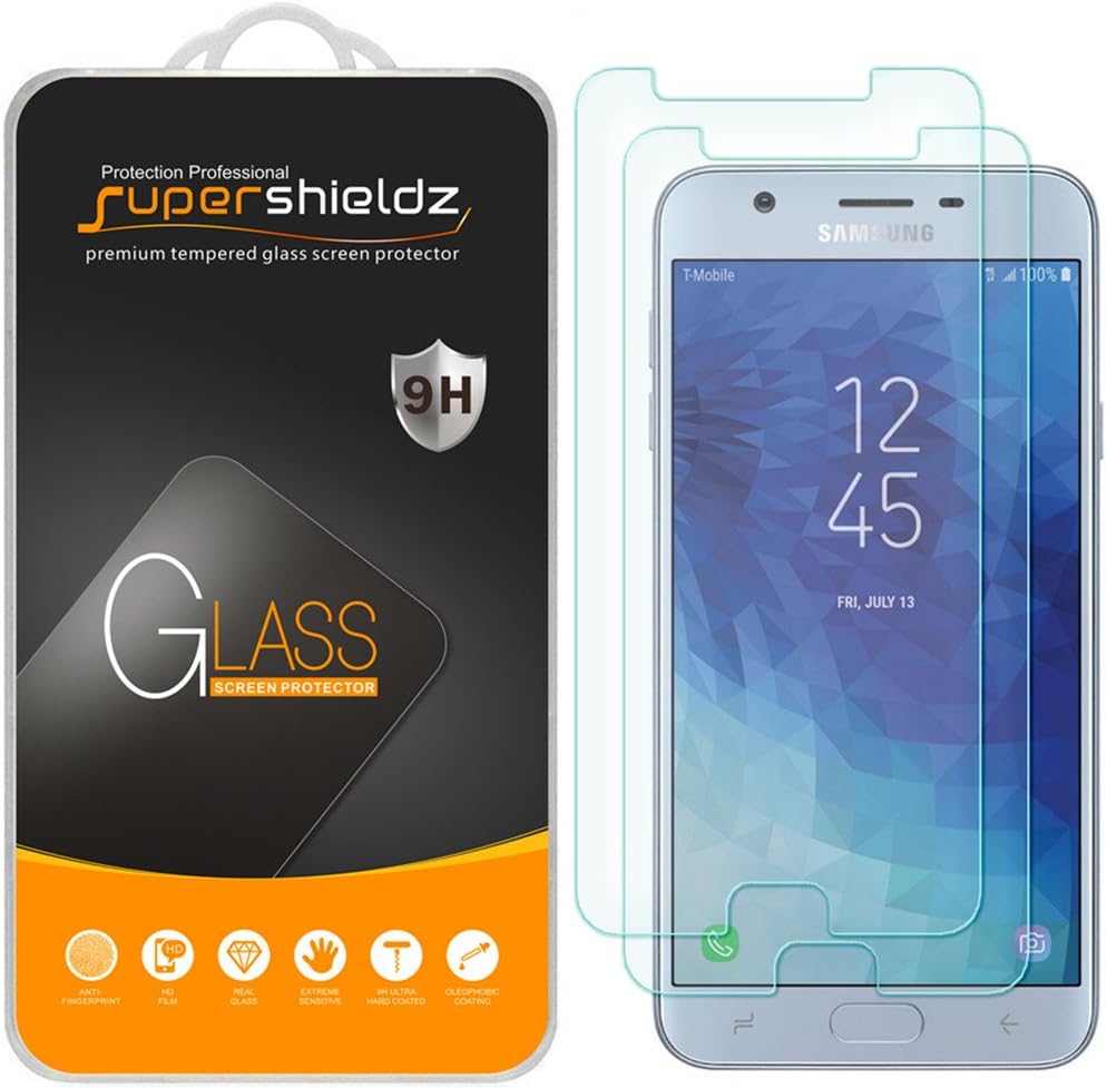 [2-Pack] Supershieldz for Samsung (Galaxy J7 Star) Tempered Glass Screen Protector, Anti-Scratch, Bubble Free, Lifetime Replacement