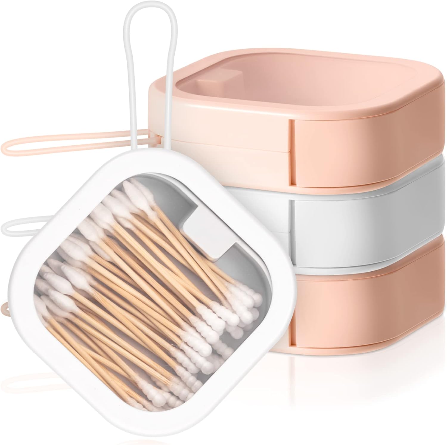 Kathfly 4 Pcs Hair Tie Organizer Portable Hair Accessory