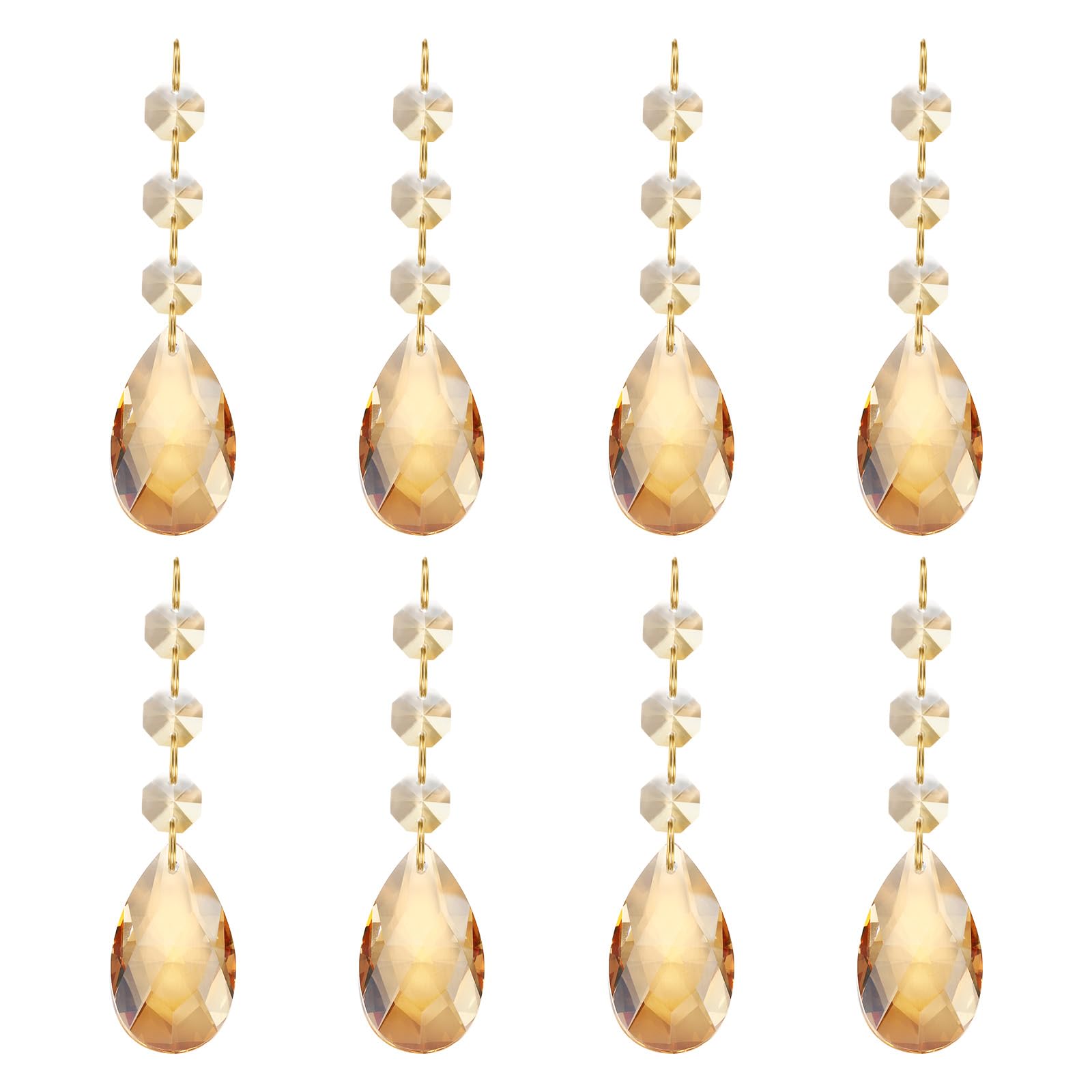 PATIKIL Teardrop Crystal Chandelier Pendants Beads