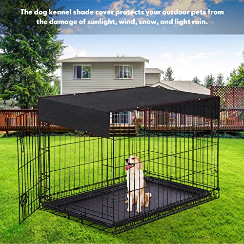 Kinlop 2 Pieces Dog Kennel Shade Cover 10 X 10 Ft High Density Dog Cage Summer Sunblock Shading Cloth With Grommets For Outdoor Dog House Large Pet Crate #TOP5