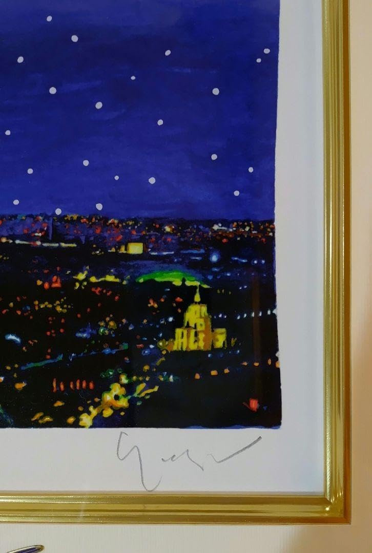 ヒロヤマガタ シルクスクリーン パリの夜景