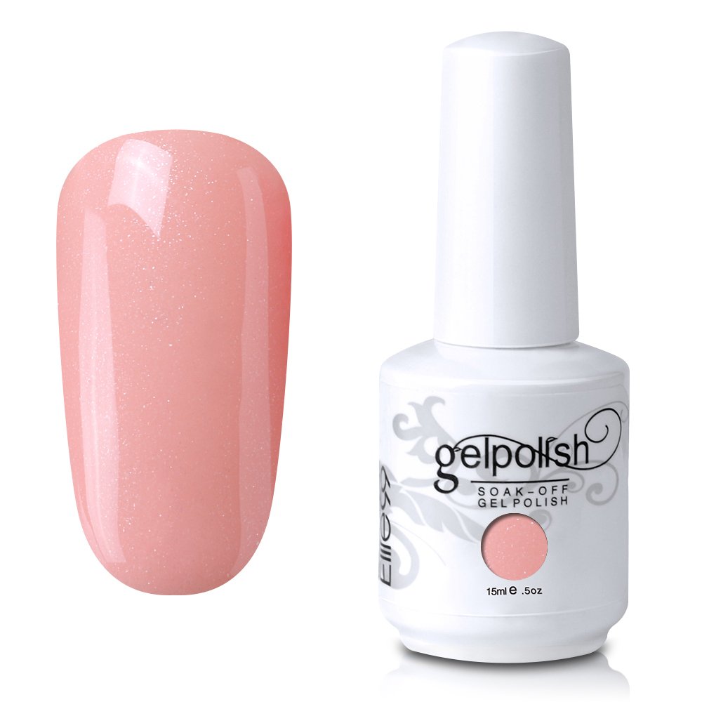 Elite99 Gel Nail Polish Soak Off UV LED Gel Lacquer Nail Art Manicure Mistyrose 756 15ml