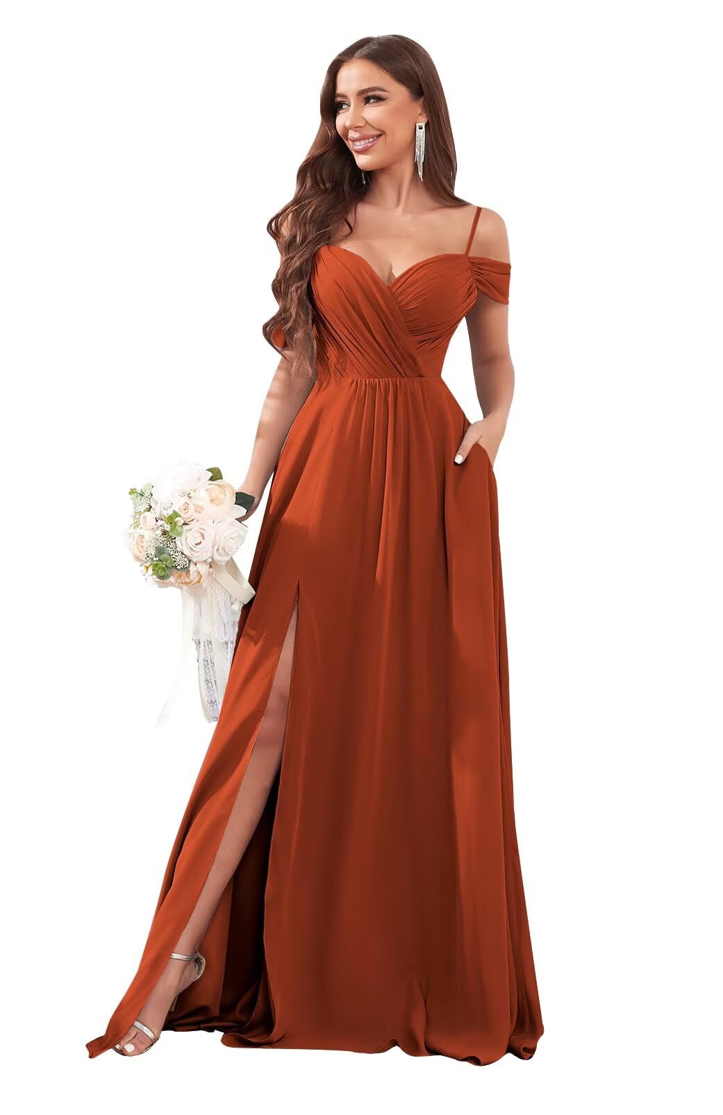 Sukleet Off Shoulder with Pockets