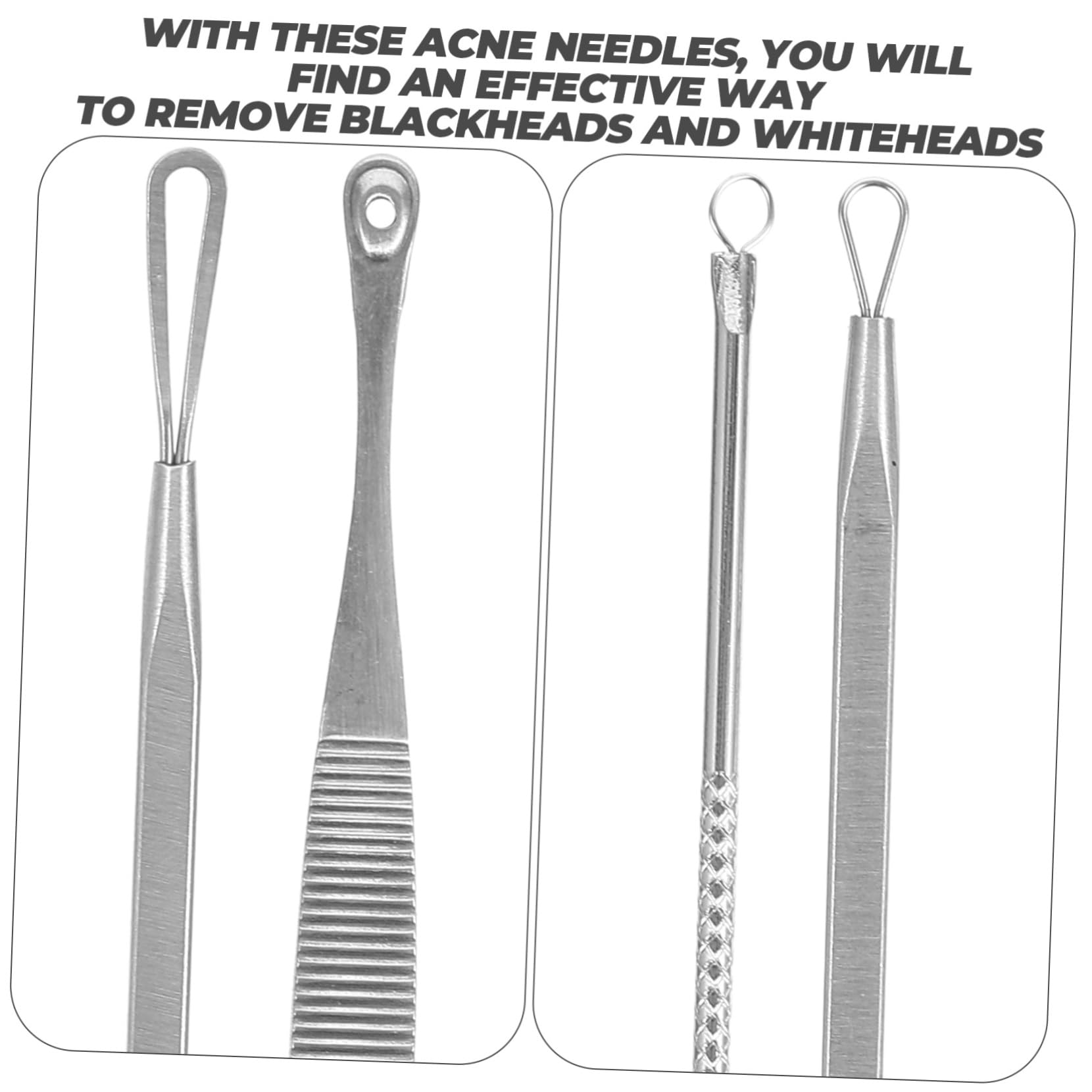 BIUDECO Daily Use Portable Cyst Removal Tool Stainless Steel Needle Non-Slip Design