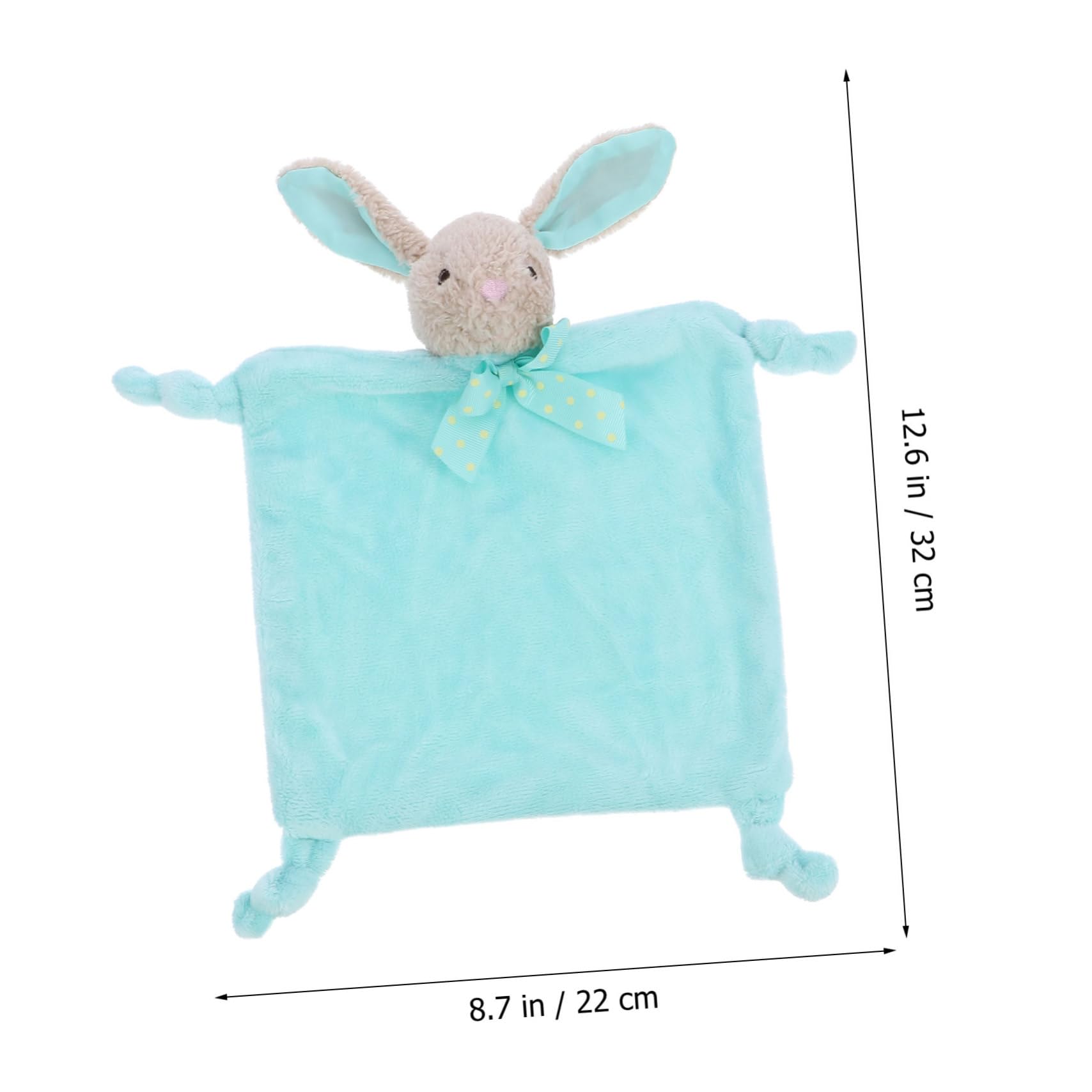 Toyvian 1pc Towel Soothing Towel Soothing Cartoon Towel Teething Towels Doll Plush Towel Teething Towel Towel Green Crystal Velvet Material