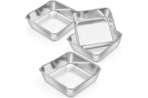 P&P CHEF 6 Inch Square Cake Pan for Effortless Baking