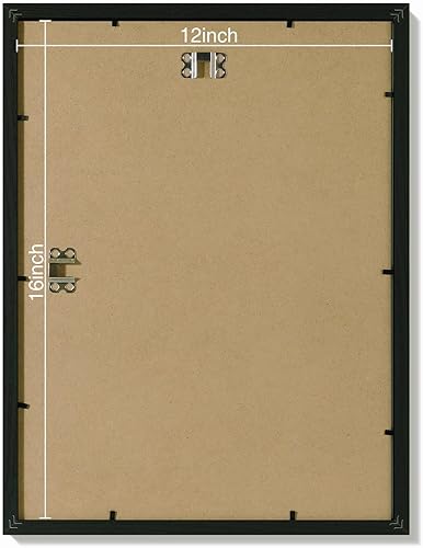 Vista 77 de Vittanly - Juego de 9 portarretratos, plexiglás resistente a rupturas, exhibe fotos de 12 x 12 pulgadas o, con paspartú, de 8 x 8 pulgadas, marcos