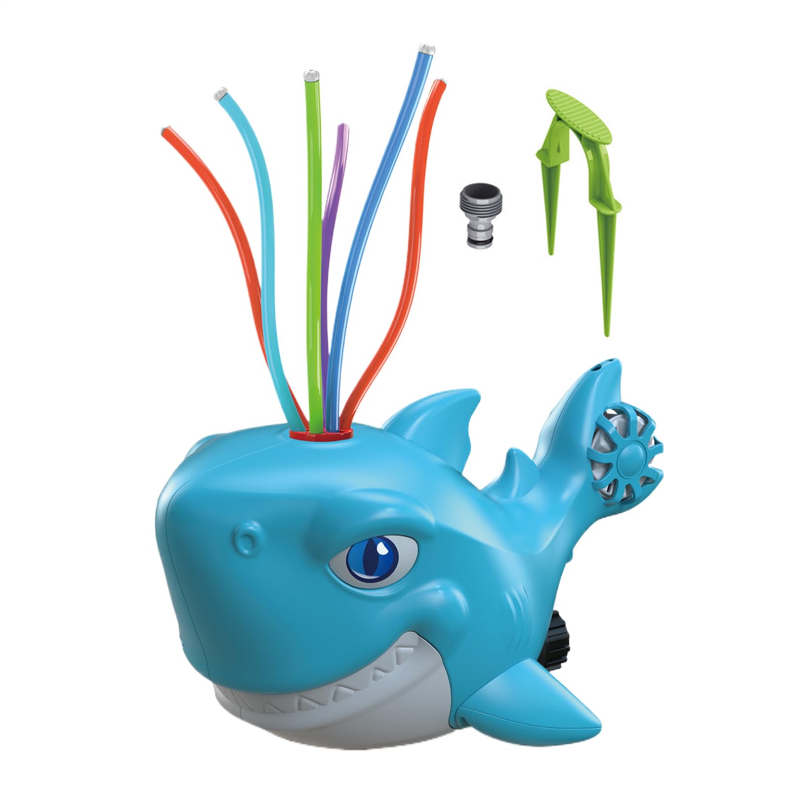 Juego de agua para jardín con rociador infantil y aspersor de césped exterior 8