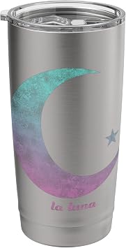 La Luna Moon And Star Gradient Stainless Steel Insulated Tumbler