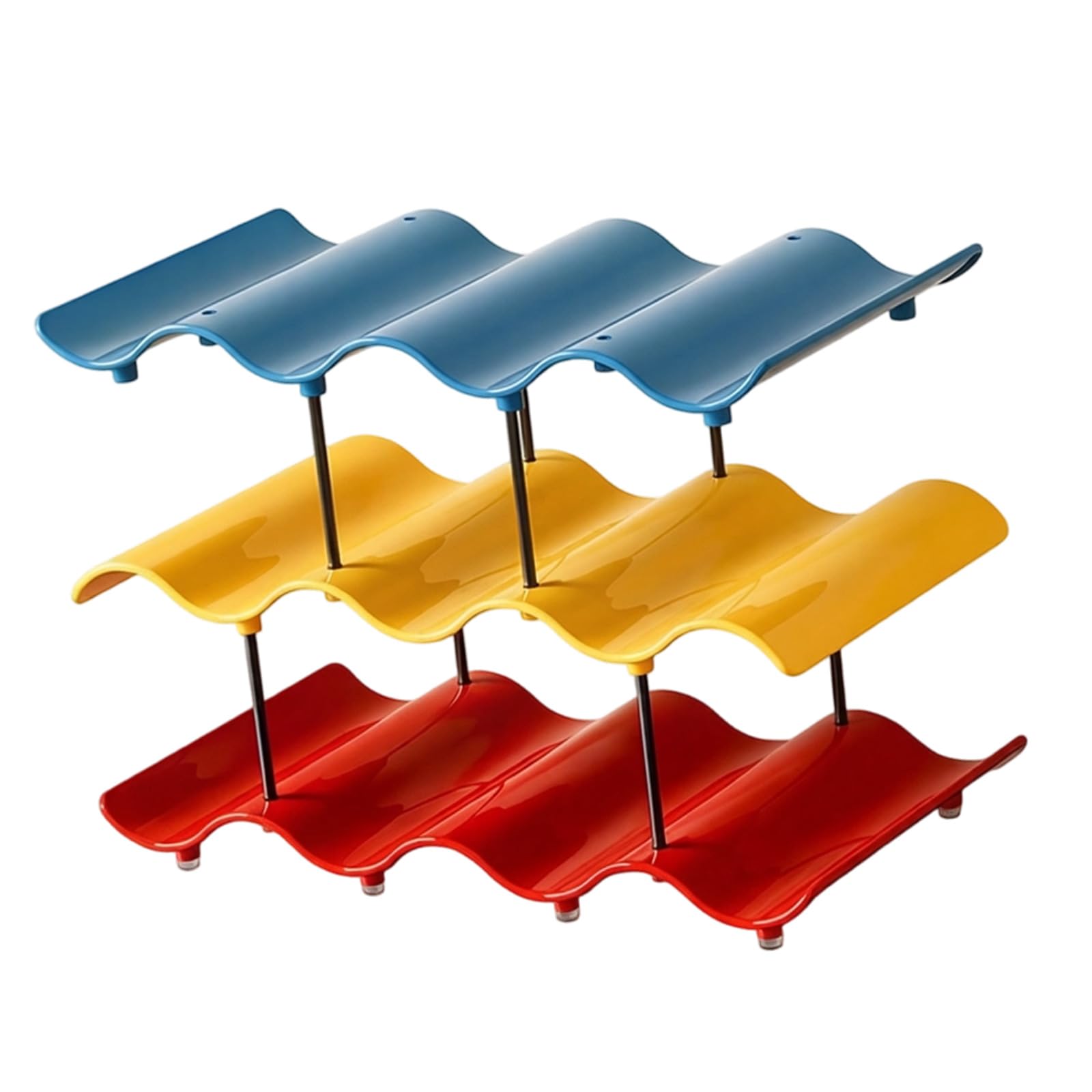 Xinsheinelry Practical Cup Shelf with Ergonomic Shape and Portable Structure Organizers Designed for Optimal Space Utilization Stackable Shelf