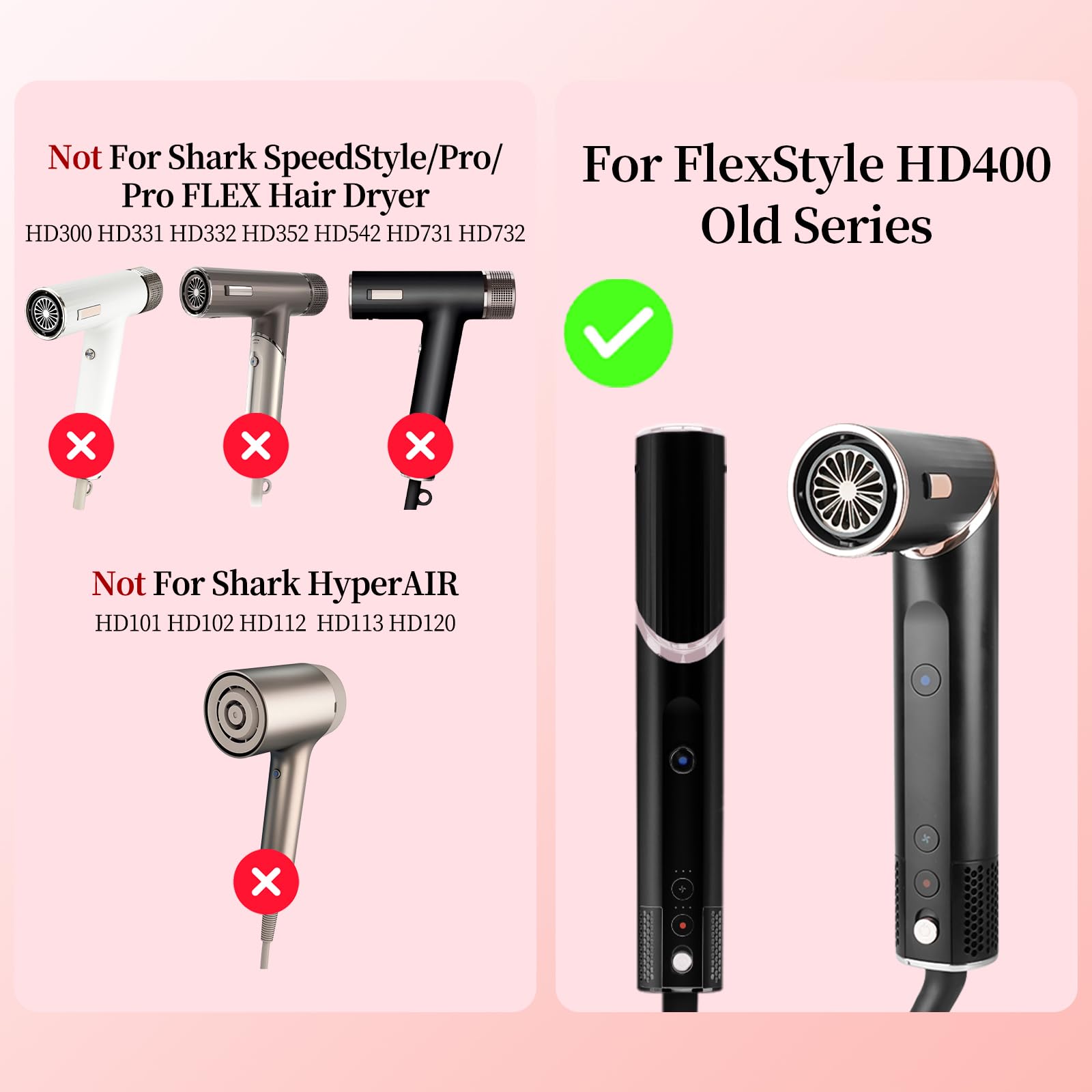 Difusor grande para fijación estilo Shark Flex, accesorio difusor de definición de rizos de 6 pulgadas compatible con Shark FlexStyle serie HD400, herramienta de peinado de secado más rápido 3