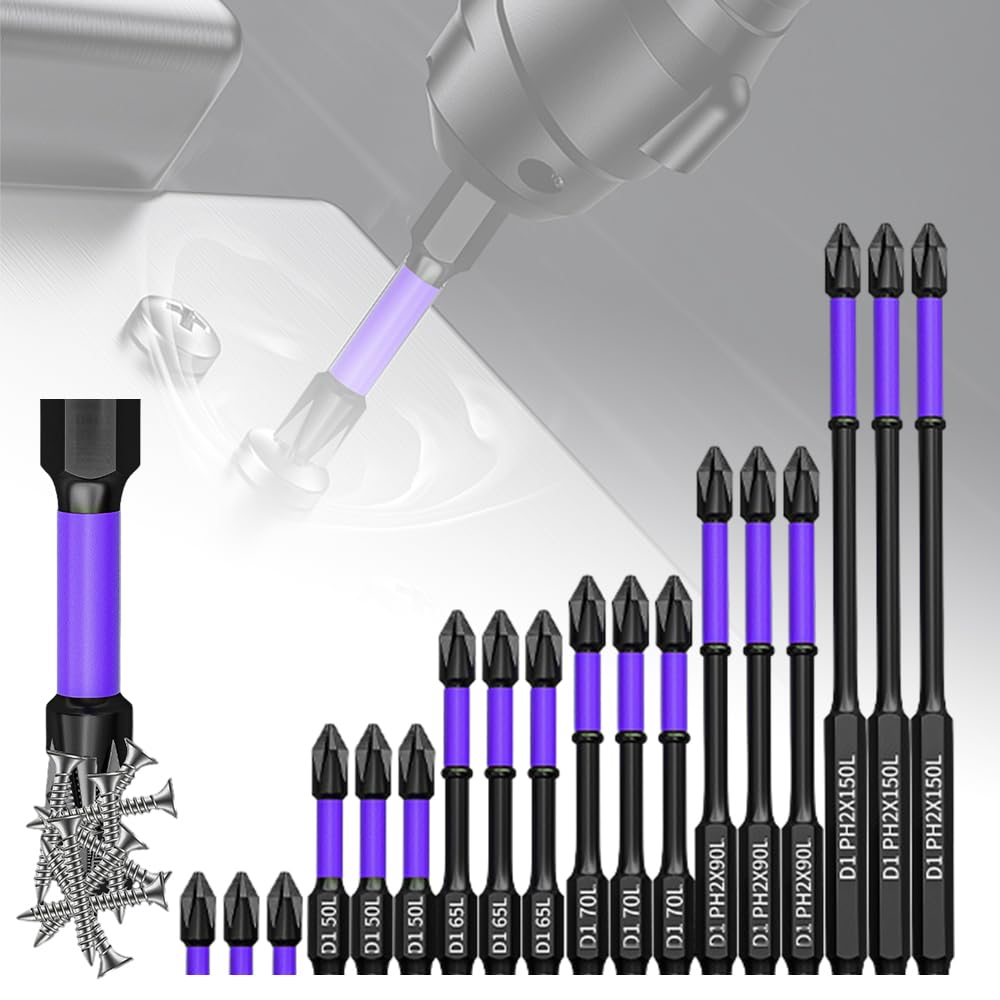Upgraded High Hardness And Strong Magnetic Bit,Screwdriver Bit Set,Impact Driver Bit Set,2024 New Magnetic Screwdriver Bit Set