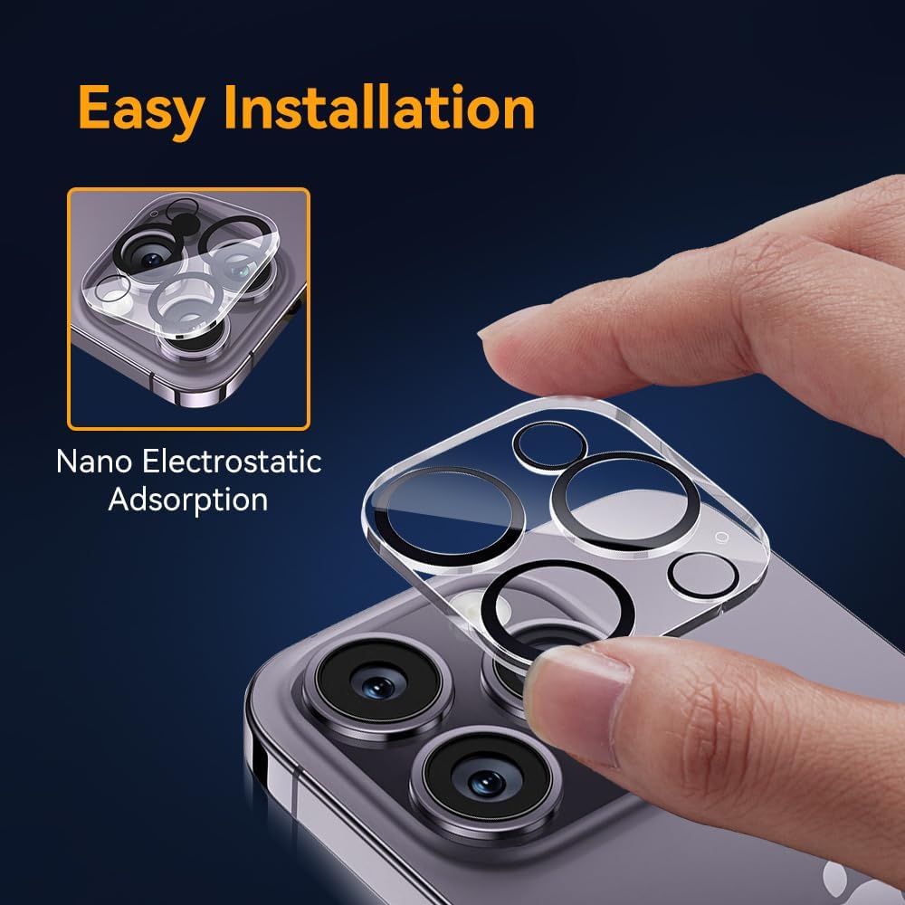 Cera Lens Protector for iPe 13 Pro & iPe 13 Pro Max, 9H Tempered