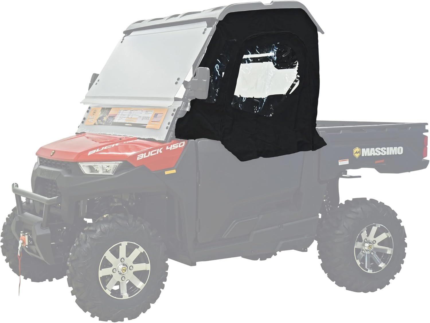 Massimo Buck 250/250x/450/450x Soft Half Door and Rear Window Enclosure