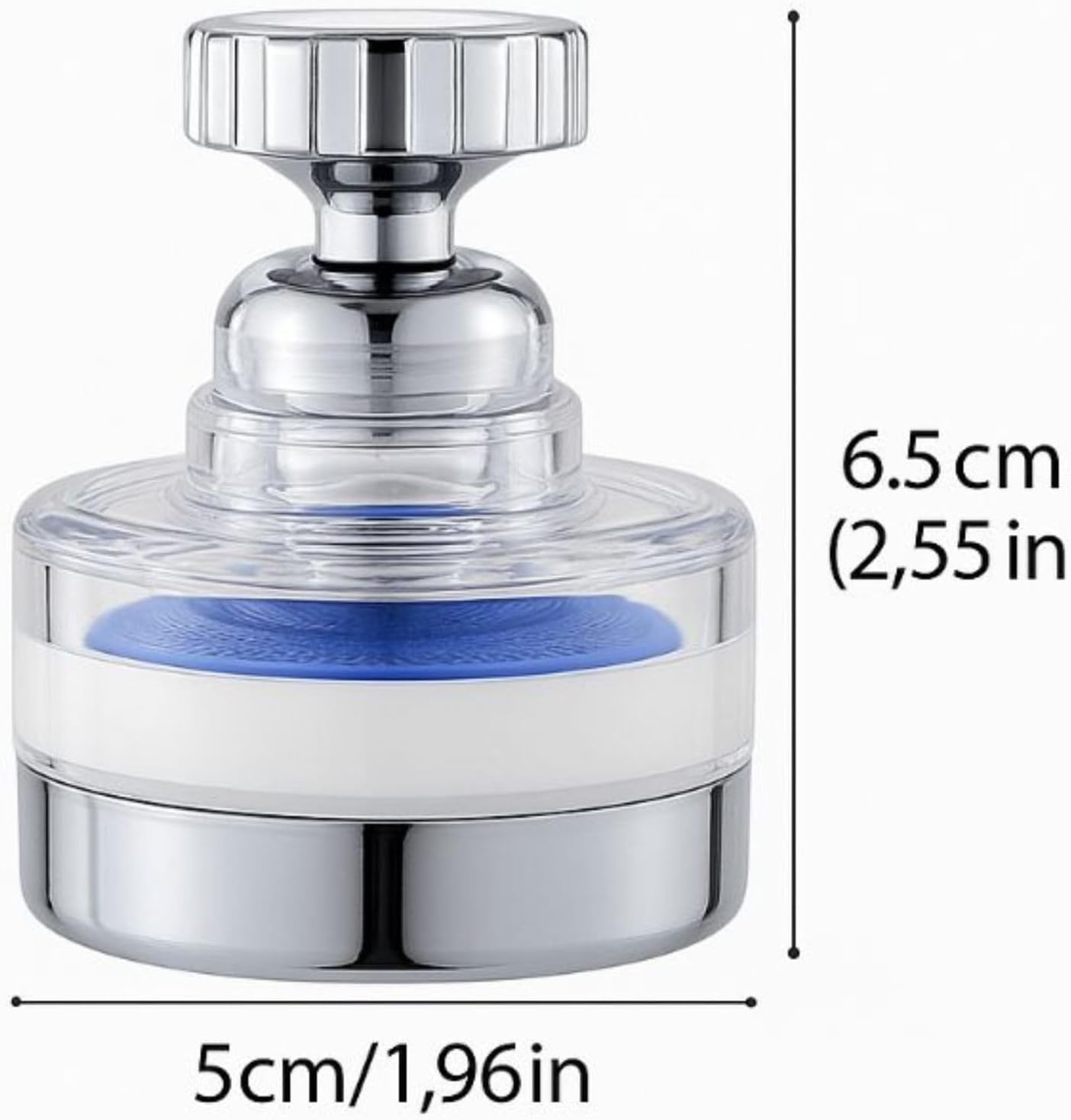 Aqua Vital Filter, Universal fit for Most taps, Eliminates up to 99% of Harmful substances, Multi-Layer Filtration System, Quick 3-Minute Installation, ((1.96 inches X 2.55 inches))