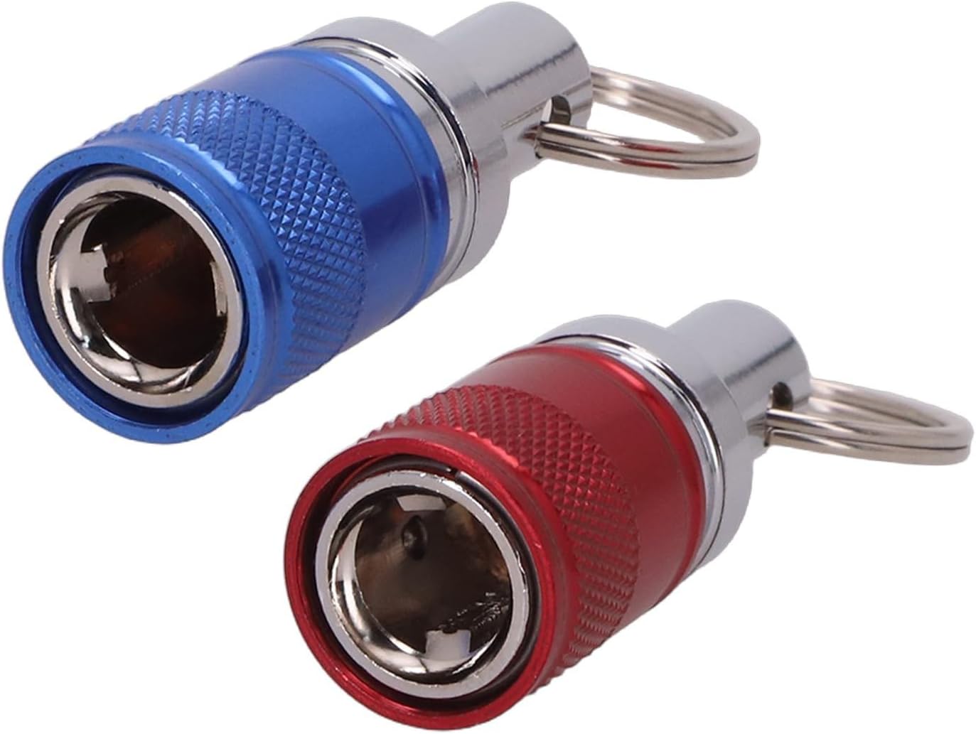 2pcs for SDS Shank Screwdriver Bit Holder Extension Bar, Quick Change Drill, Storage Keychain Tool Accessory, Black(C)