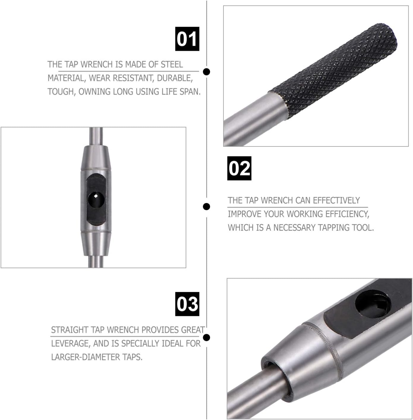 Detailed features of the tap wrench