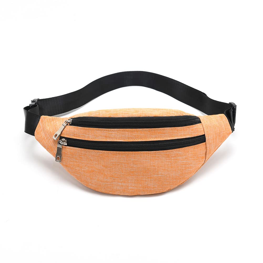 YUNGHE Fanny Pack for Men & Women - Waterproof Waist Bag Pack with Adjustable Strap for Travel Sports Running.(Orange-01)-image-17